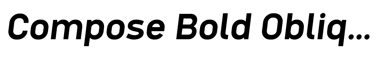 Compose Bold Oblique